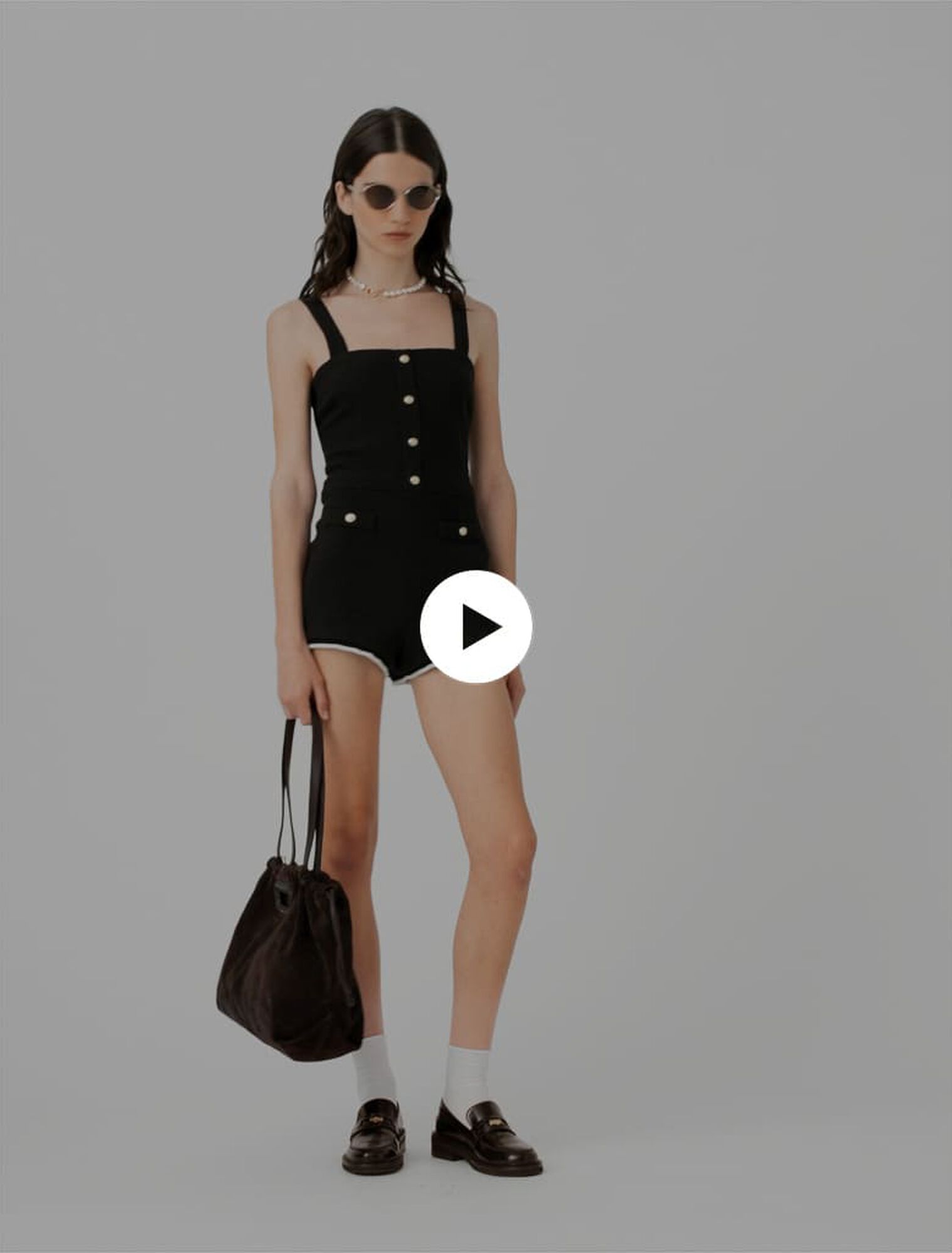 Tweed playsuit