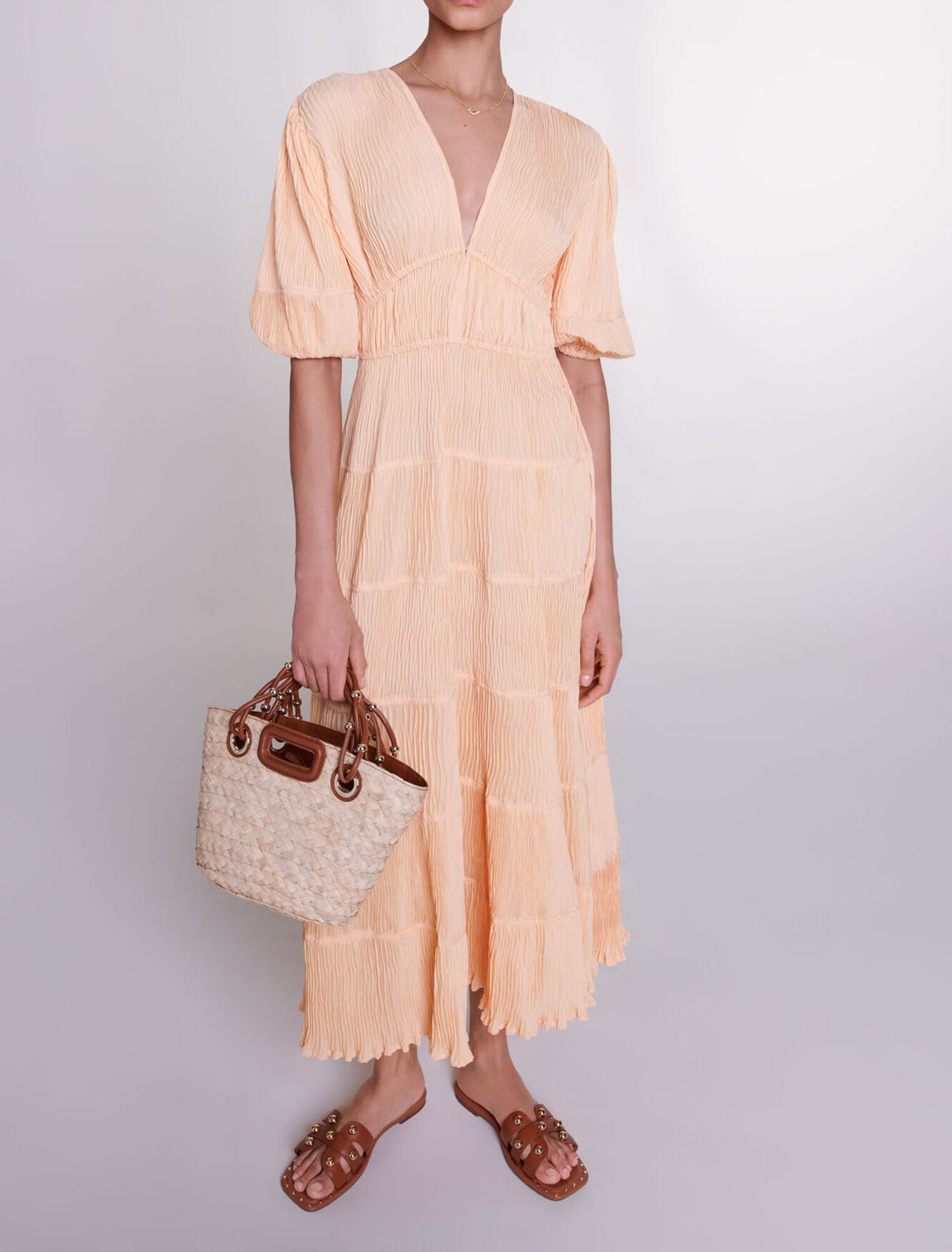 Mini woven basket bag