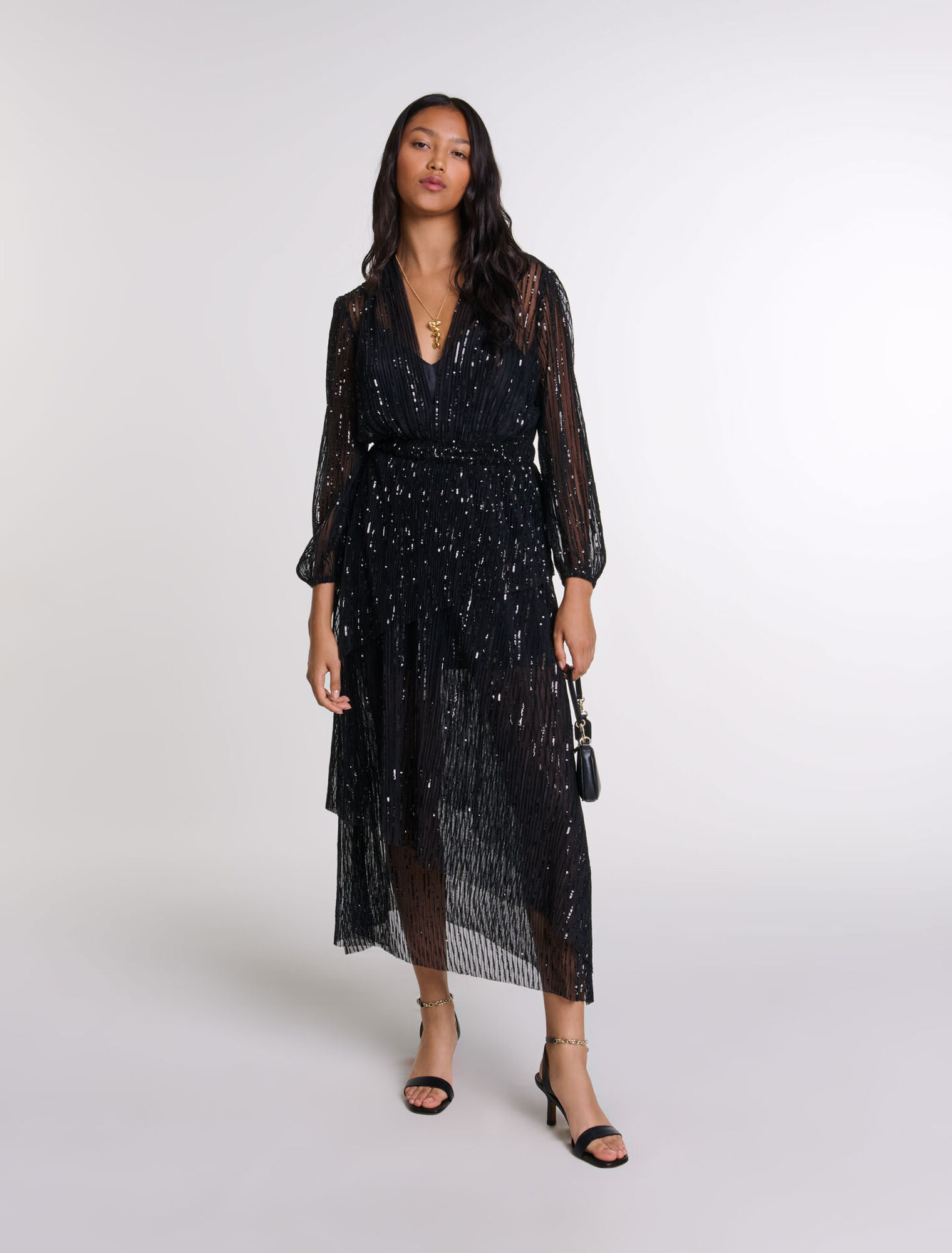 Sequin maxi dress - Maxi dresses | Maje