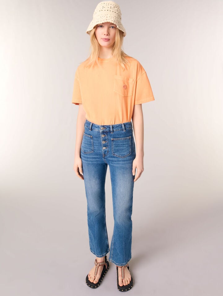 Vaqueros denim con bolsillos