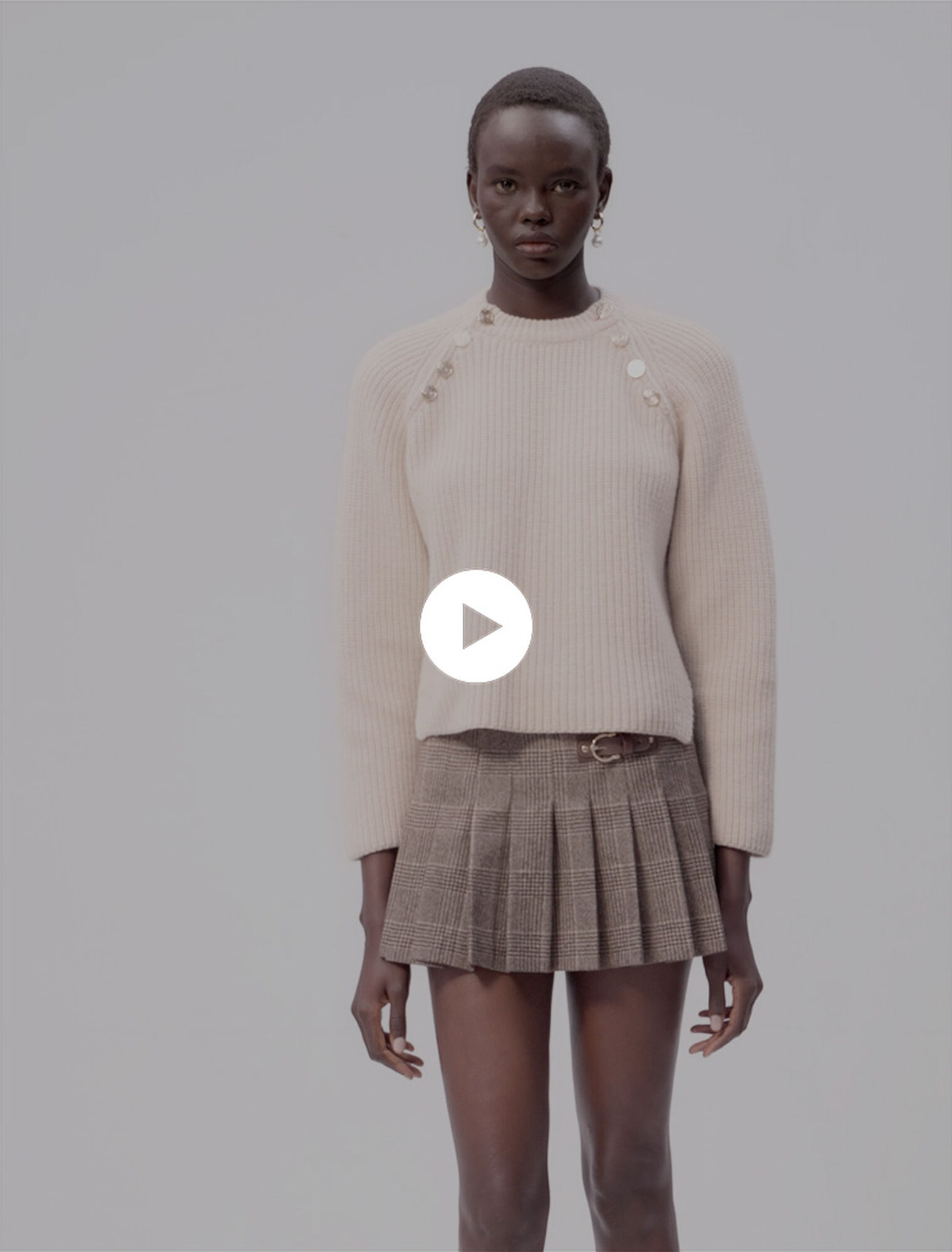 Ribbed wool jumper