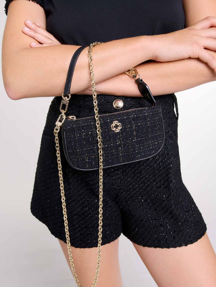 Small tweed pouch
