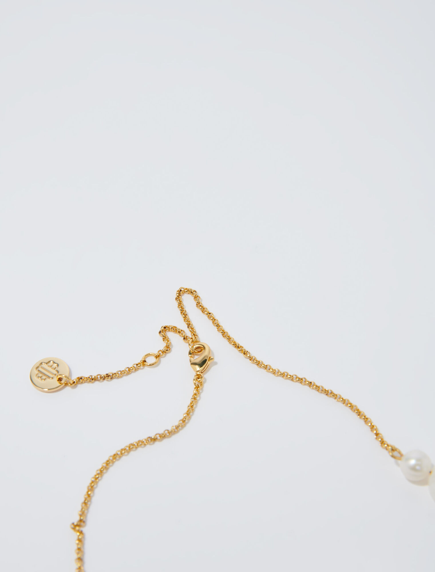 Gold chain and bead necklace