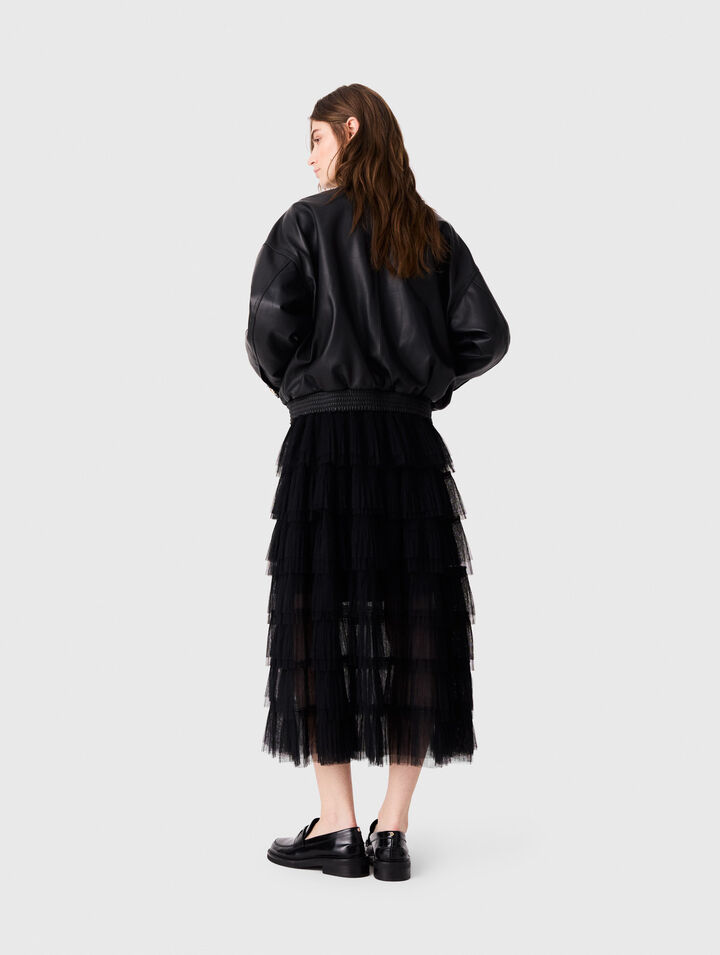 Tulle midi skirt