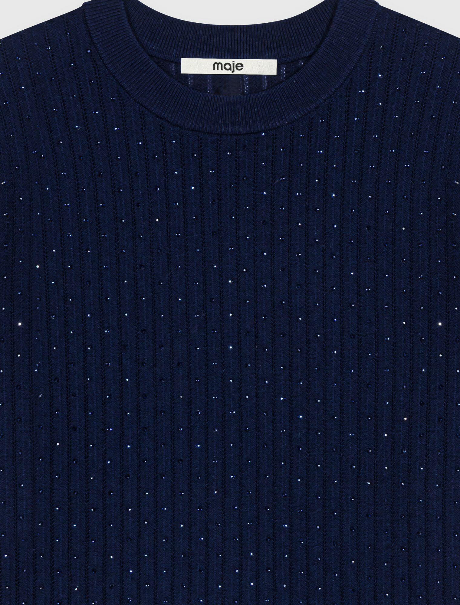 Tonal rhinestone jumper