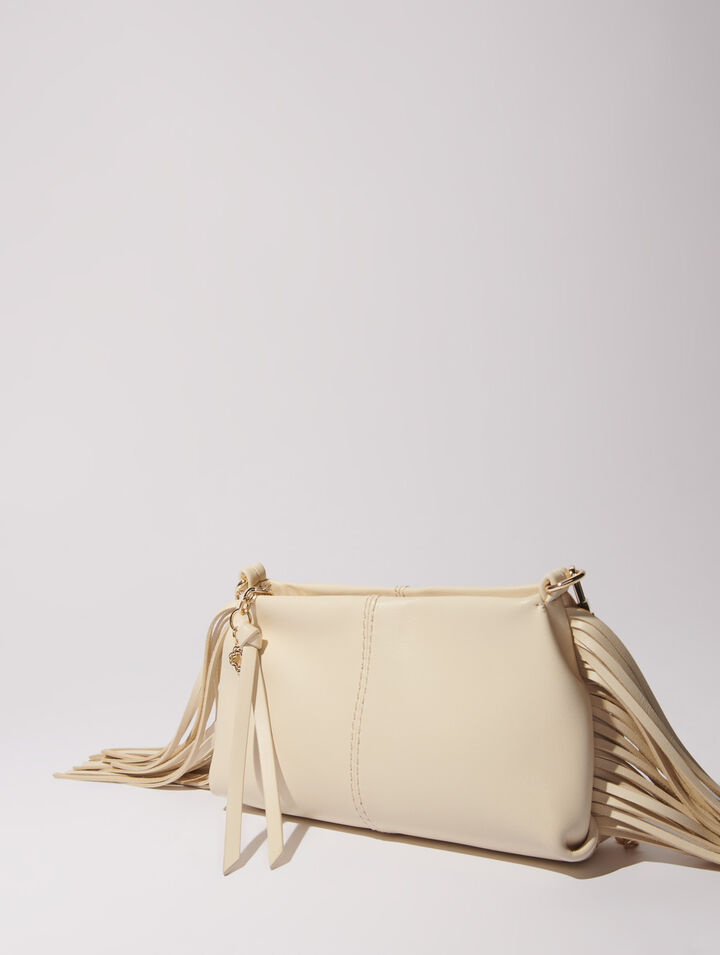 Miss M plain leather clutch bag