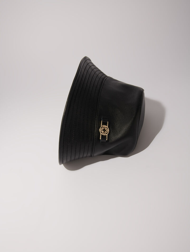 Leather bucket hat