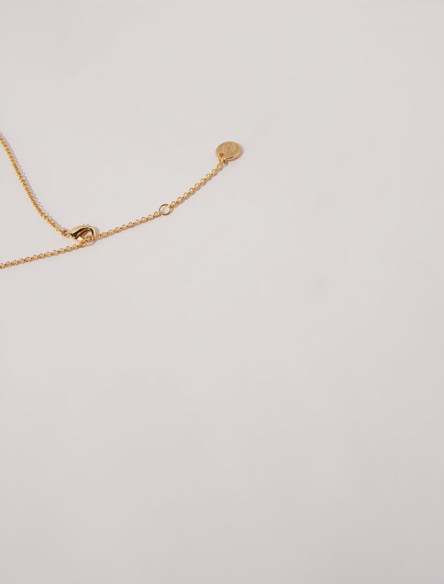 Long fortune cookie necklace