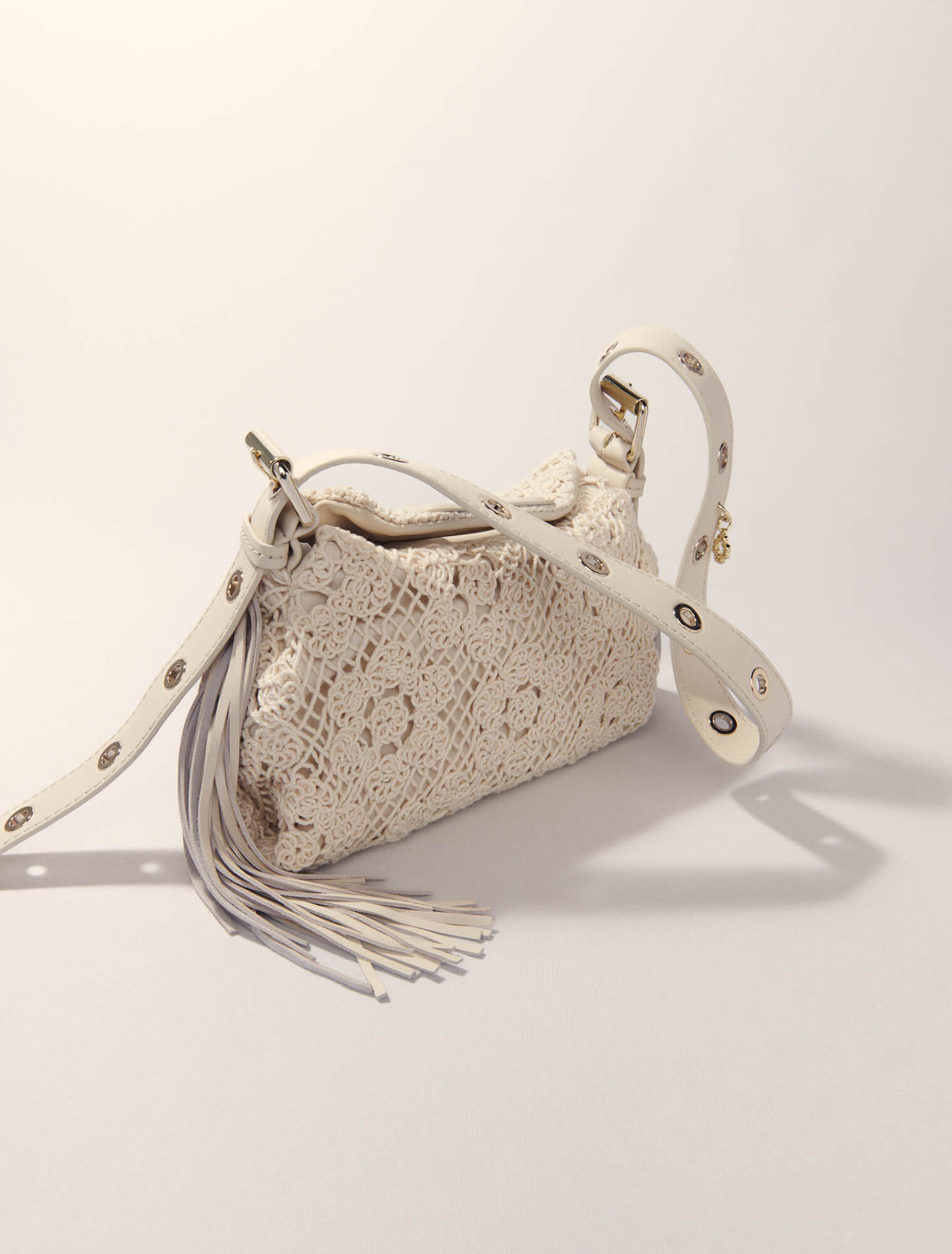 Crochet-knit mini Miss M bag