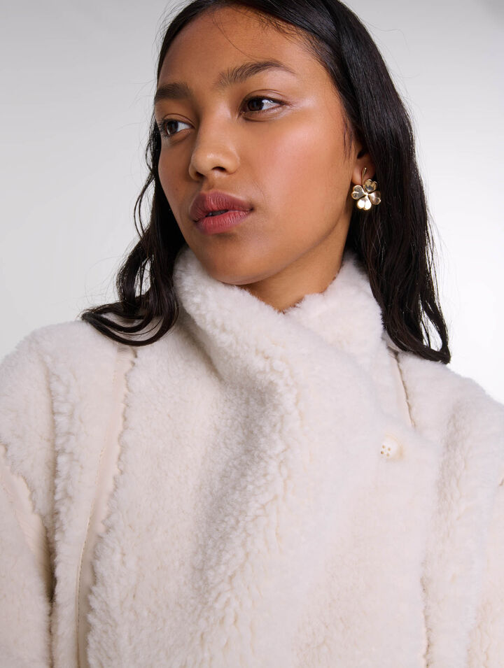 Short faux fur coat