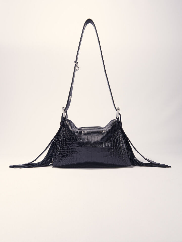 Miss M Mini embossed leather bag