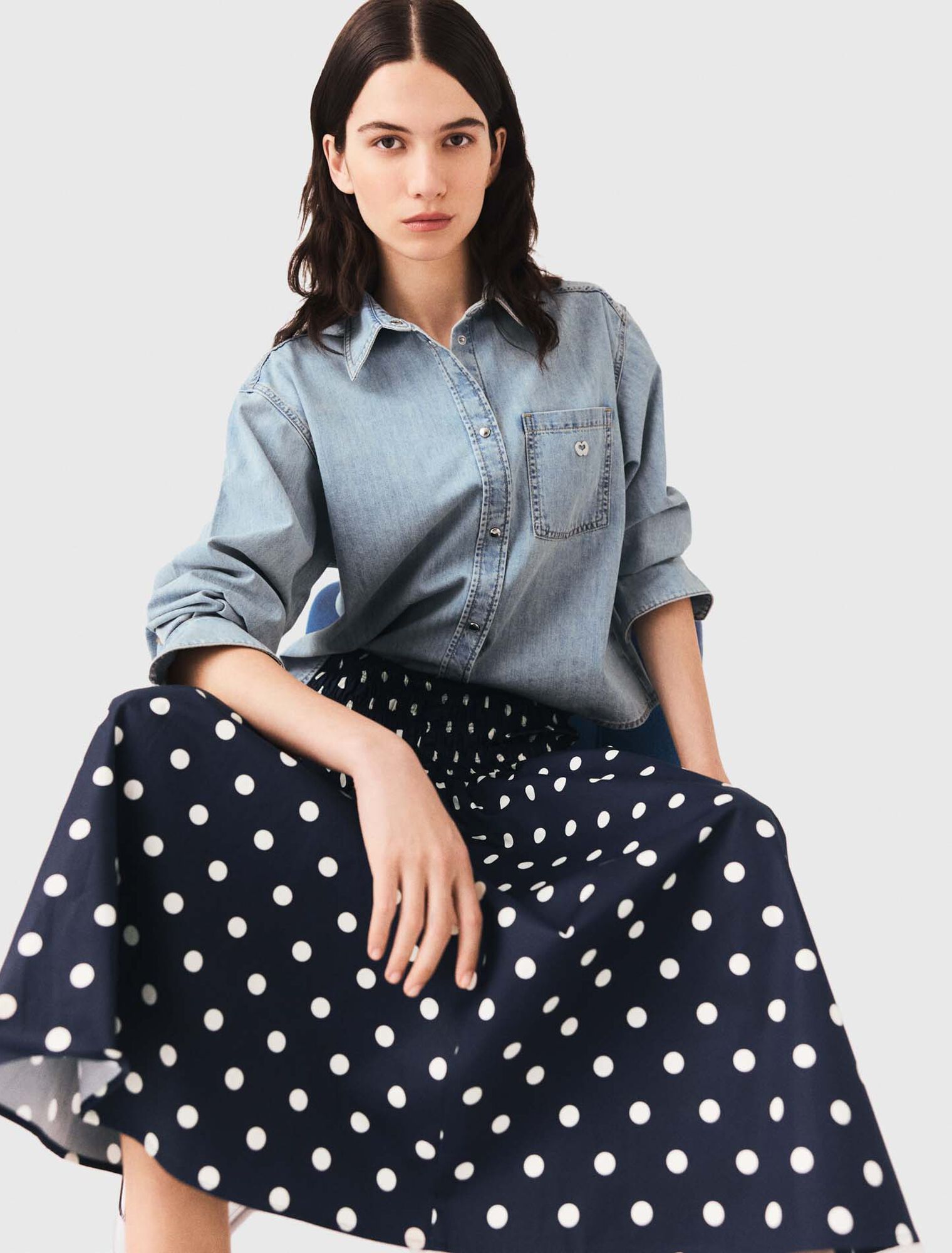 Long cotton skirt