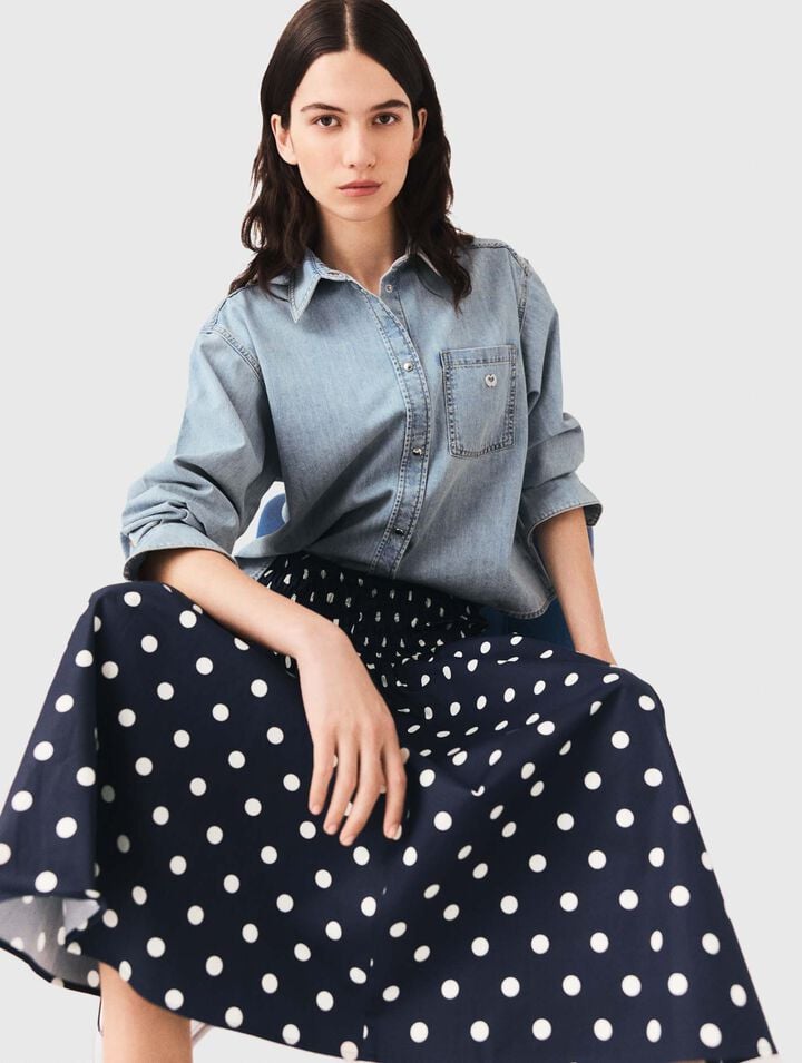Long cotton skirt