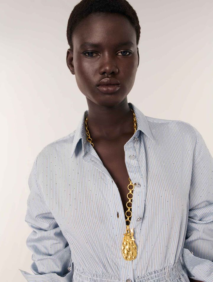 Pineapple long necklace
