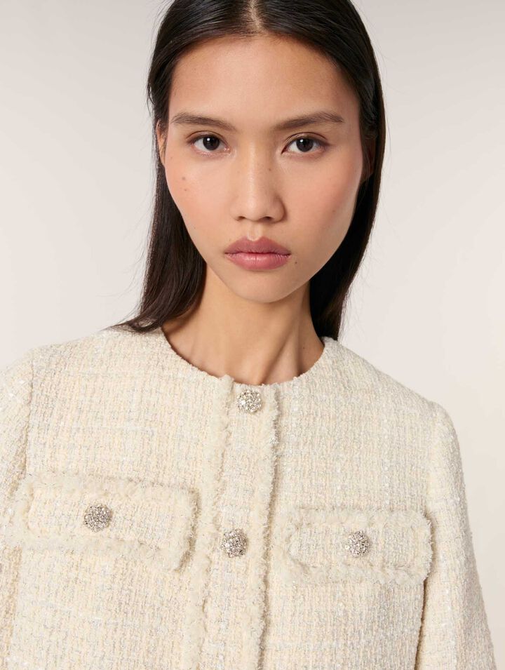 Tweed 2-in-1 short dress