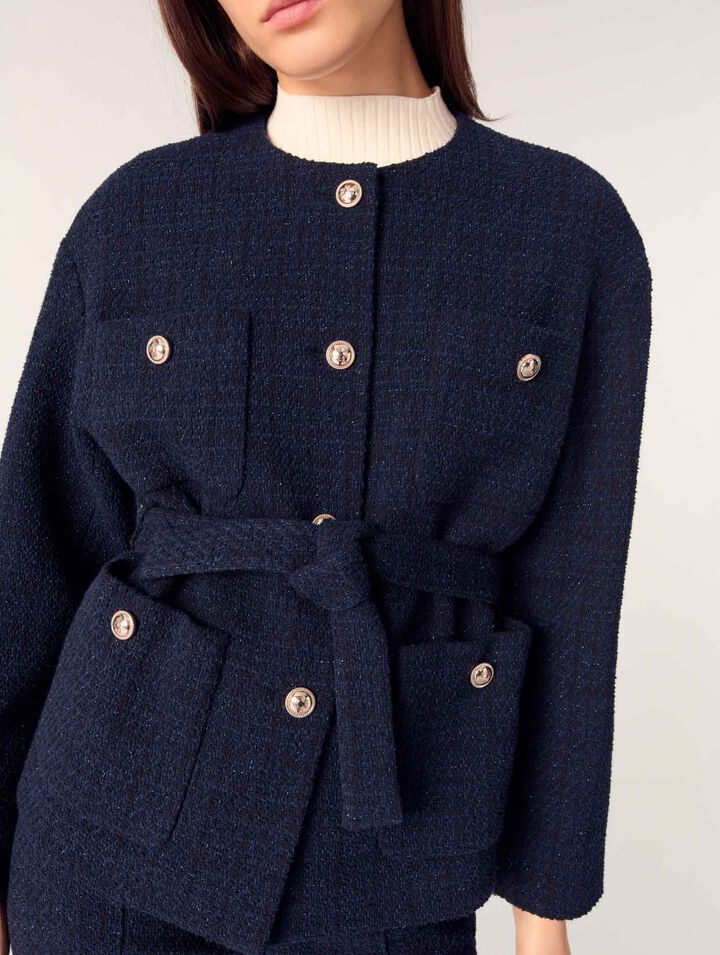 4-pocket tweed jacket 