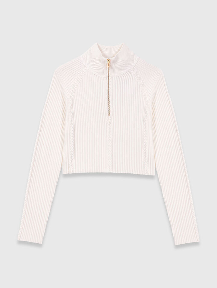High-neck jumper