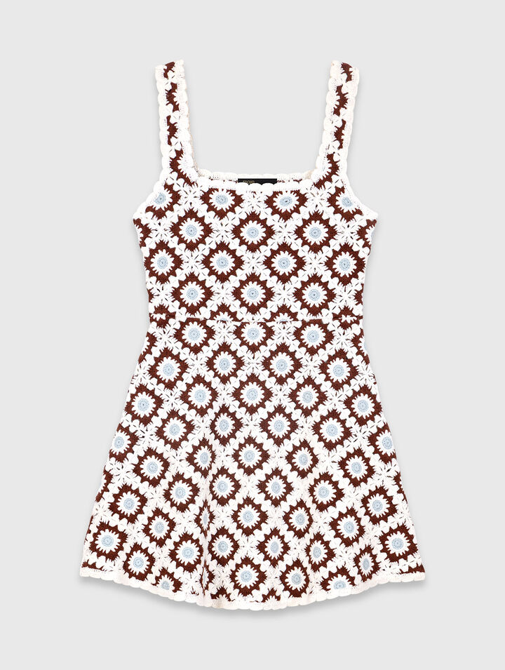 Floral crochet dress