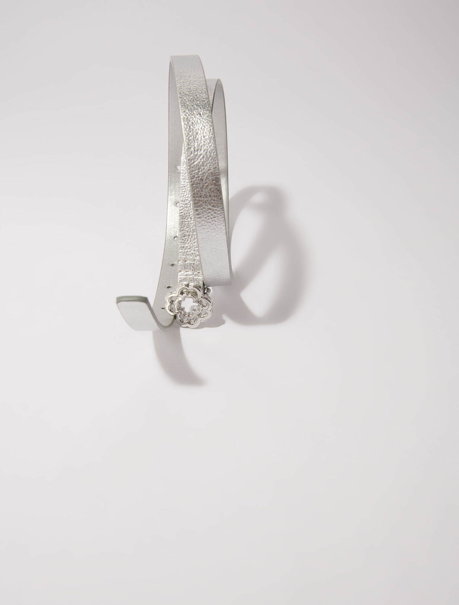 Slim belt with Clover buckle