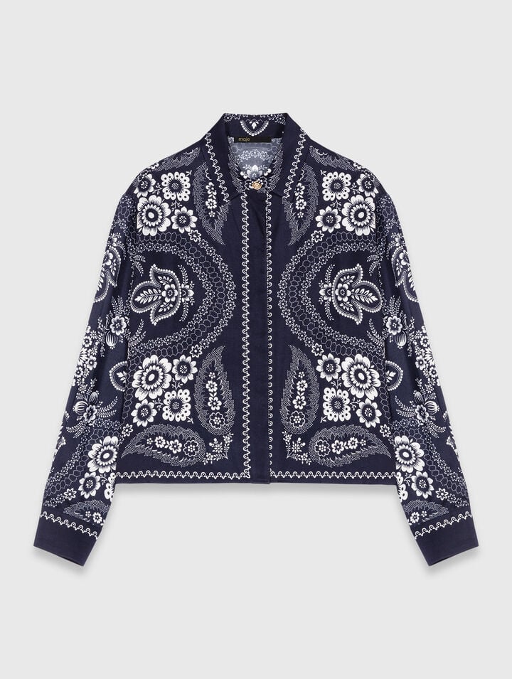 Flowing printed shirt