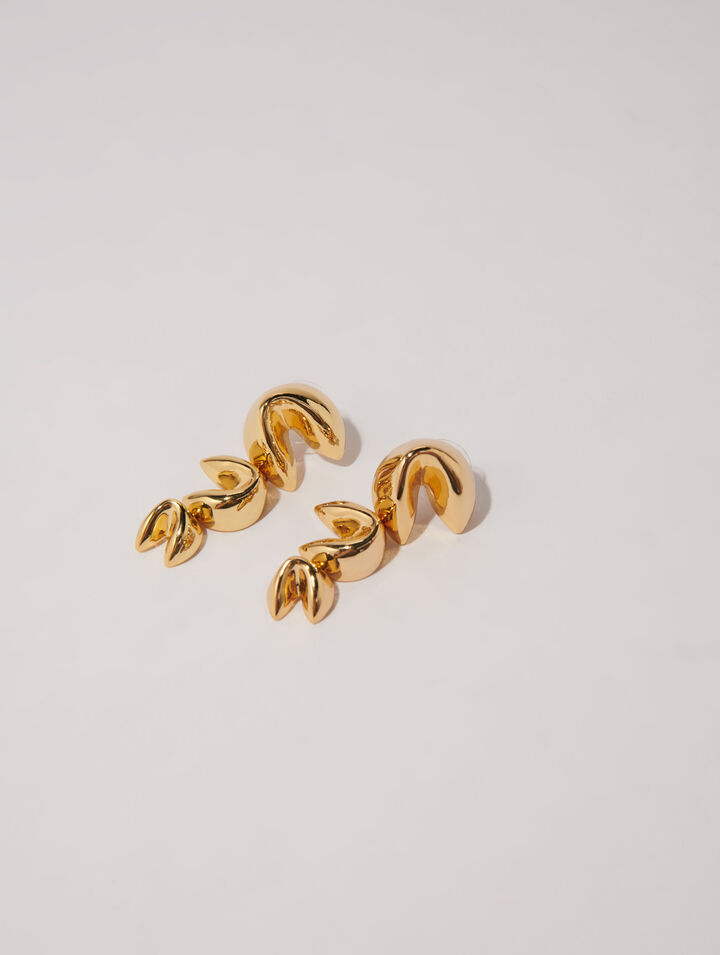 Fortune cookie earrings