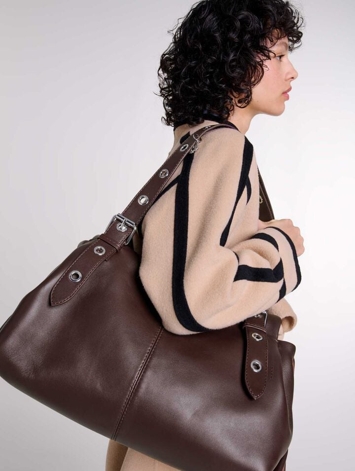 Plain leather Miss M XL bag