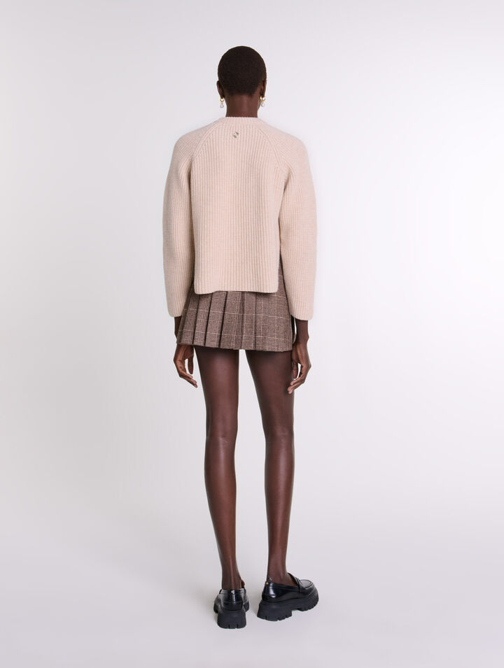 Ribbed wool jumper