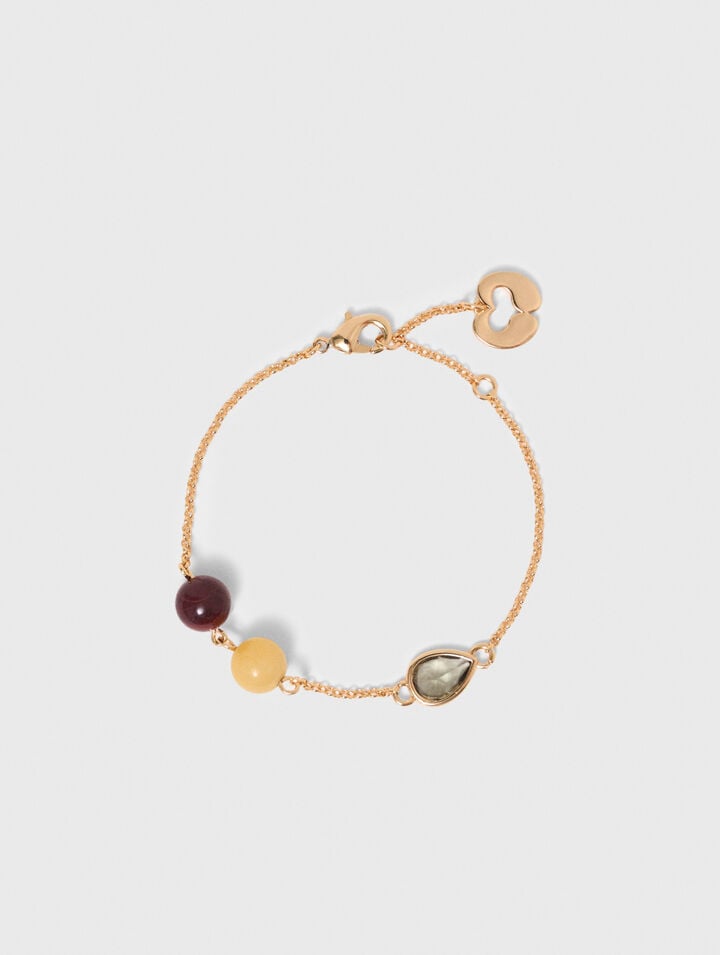 Bracelet with pearl and rhinestone