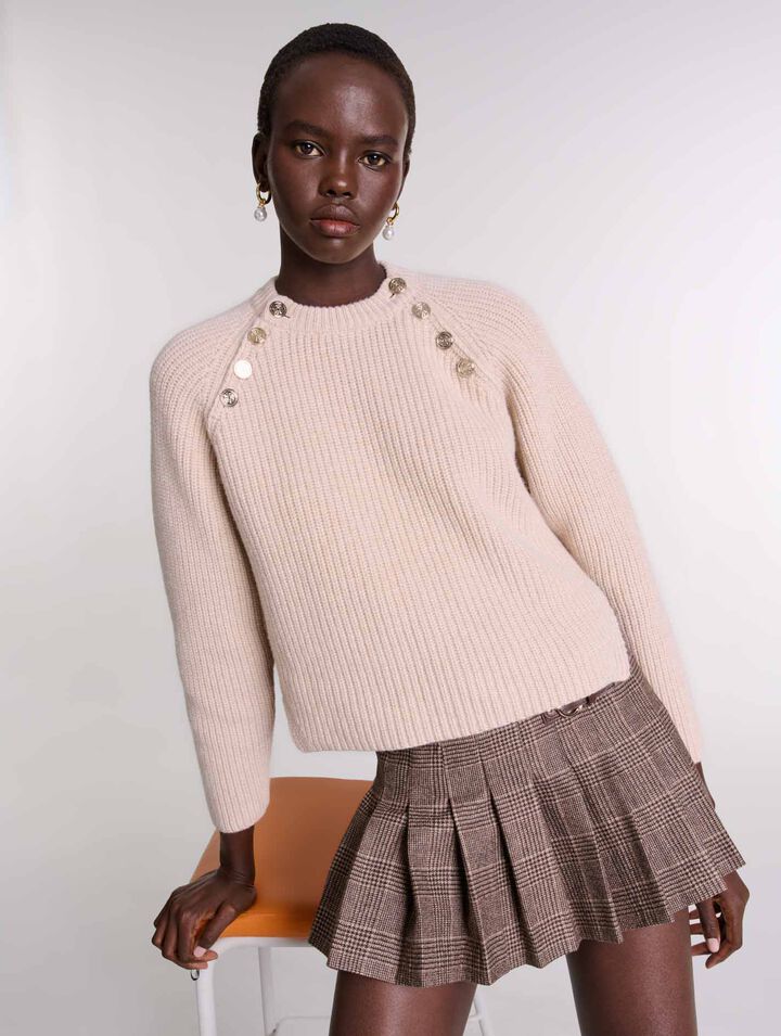 Ribbed wool jumper