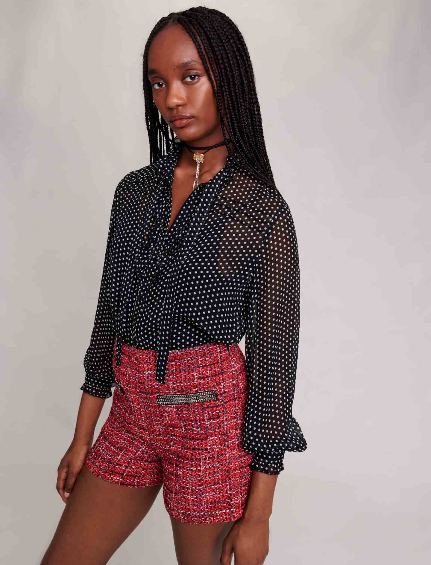 Polka dot blouse