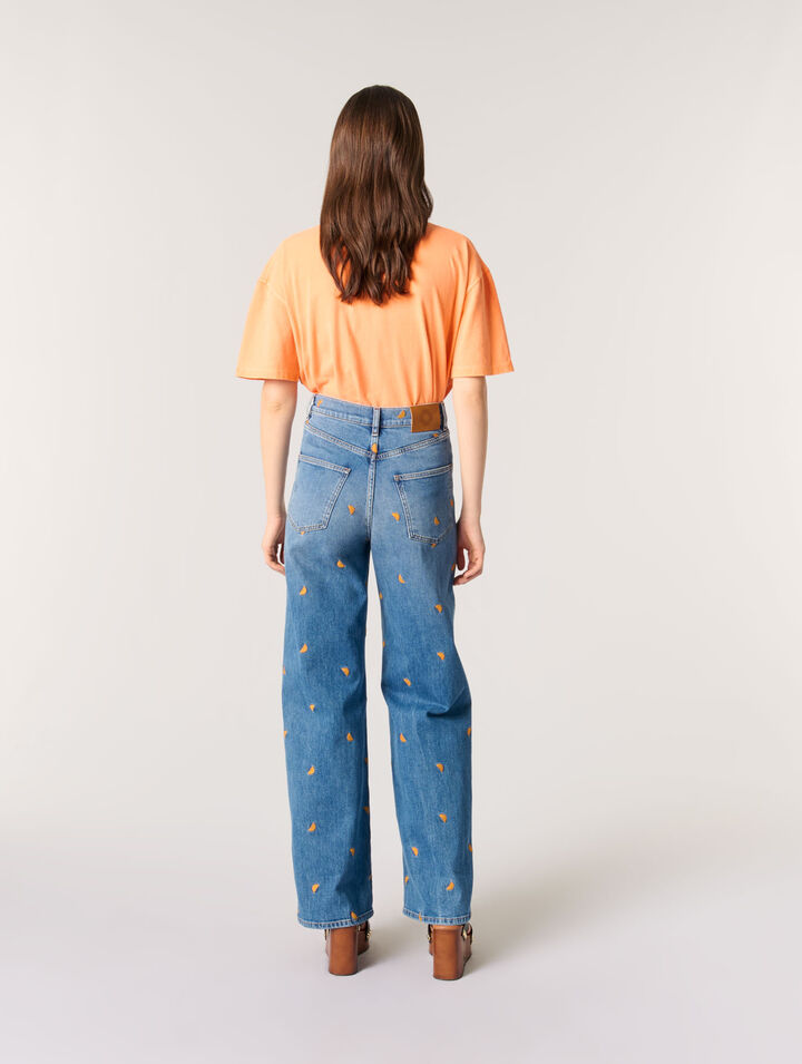Embroidered jeans
