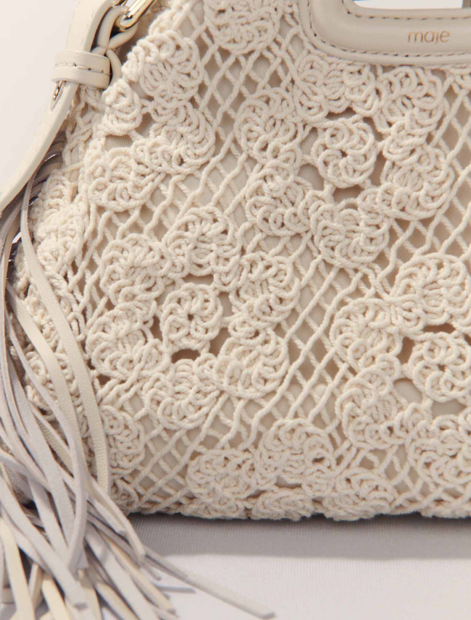 Crochet-knit mini Miss M bag