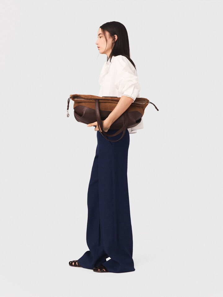 Linen-blend sailor trousers