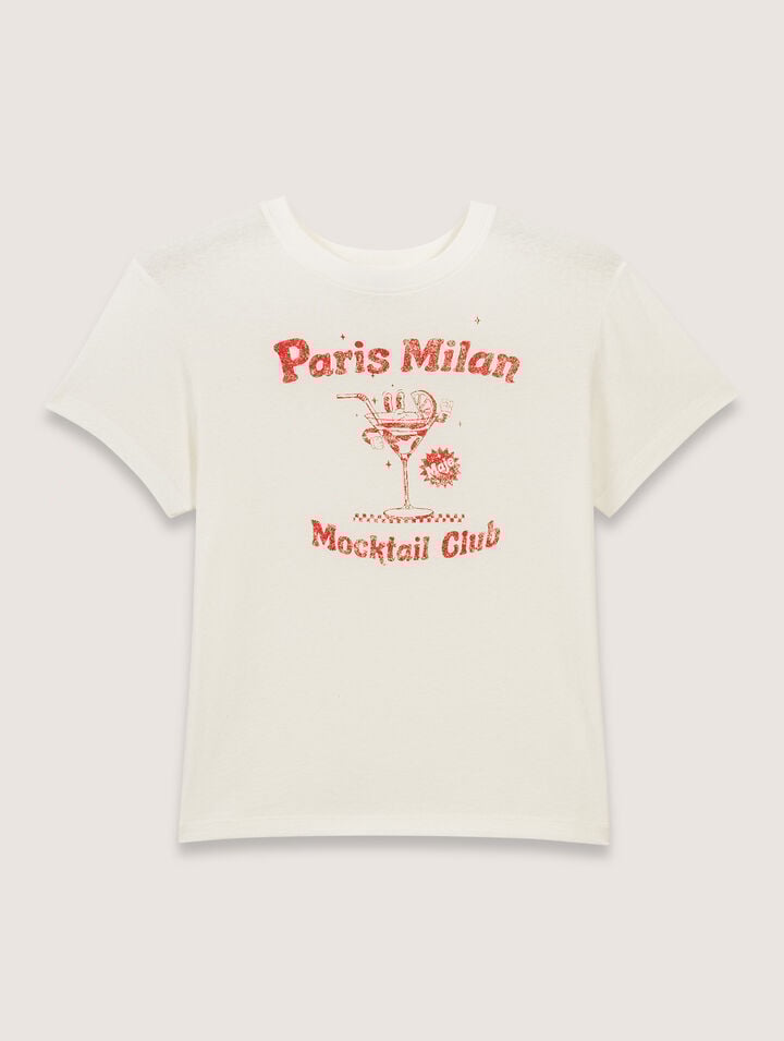Maje Paris Milan T-shirt In White