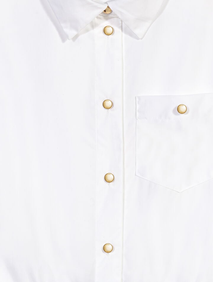Cropped sleeveless shirt