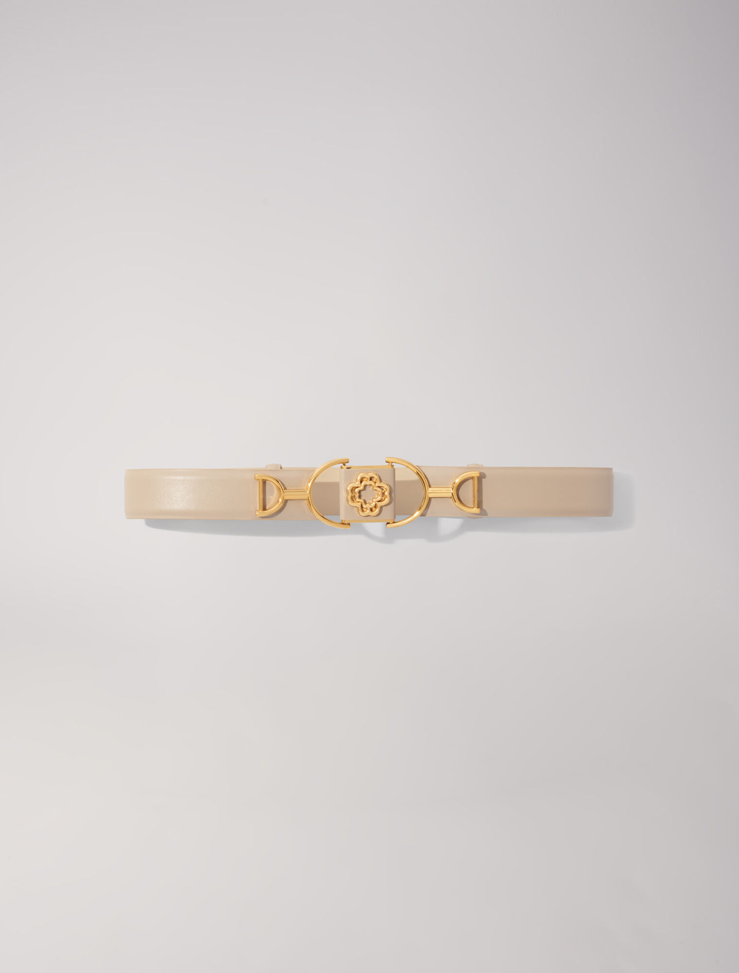 Smooth leather Clover belt