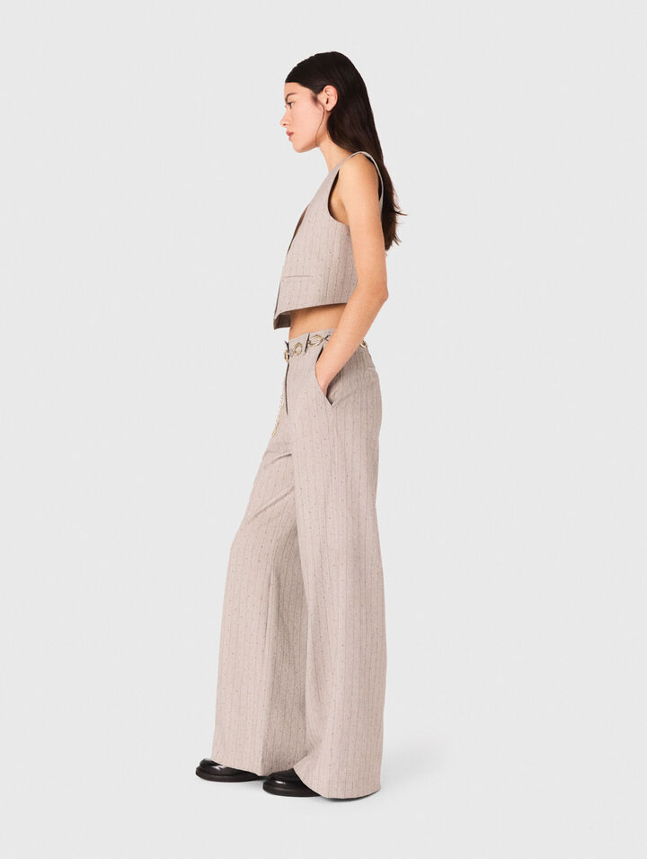 Rhinestone suit trousers