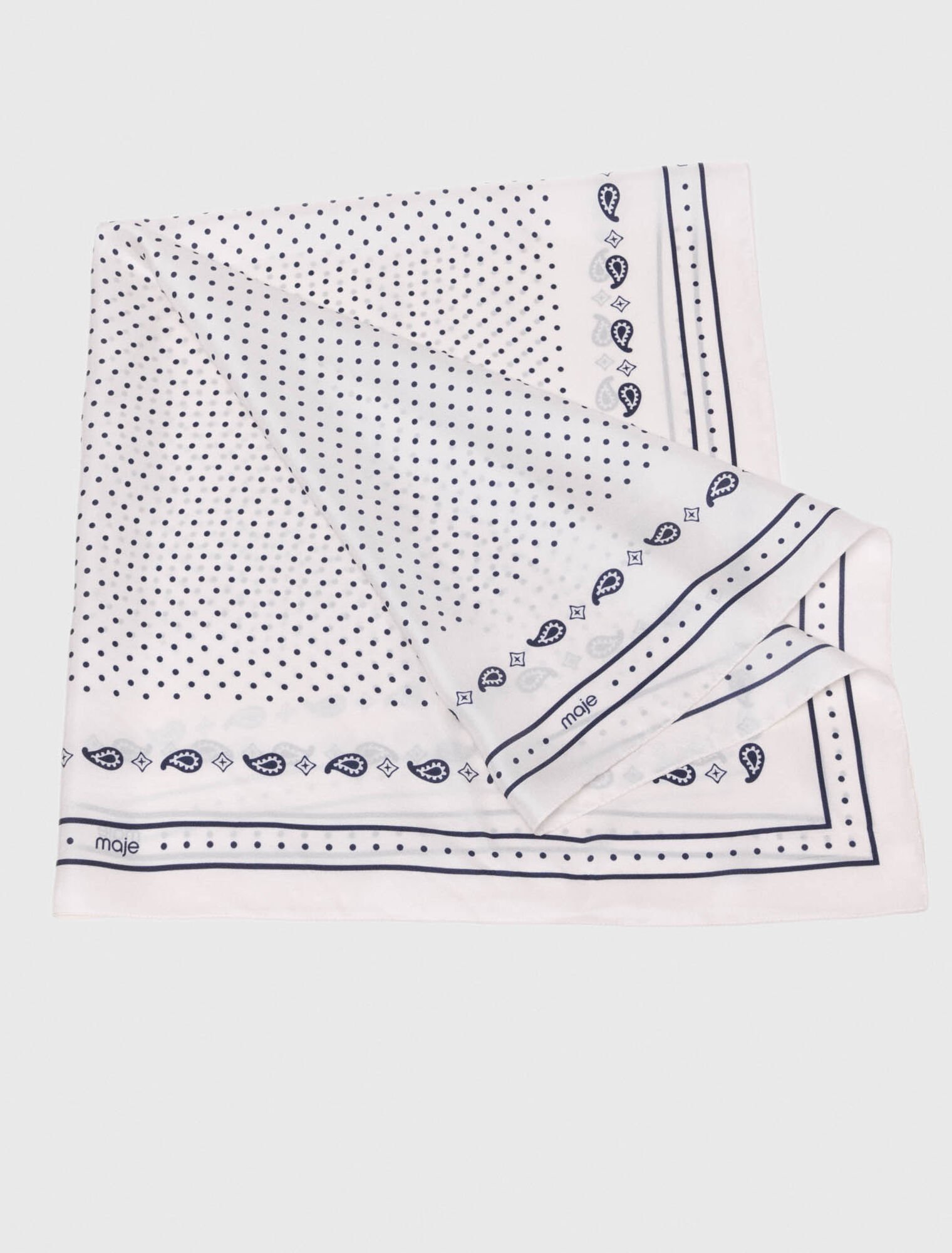 90x90 printed silk scarf