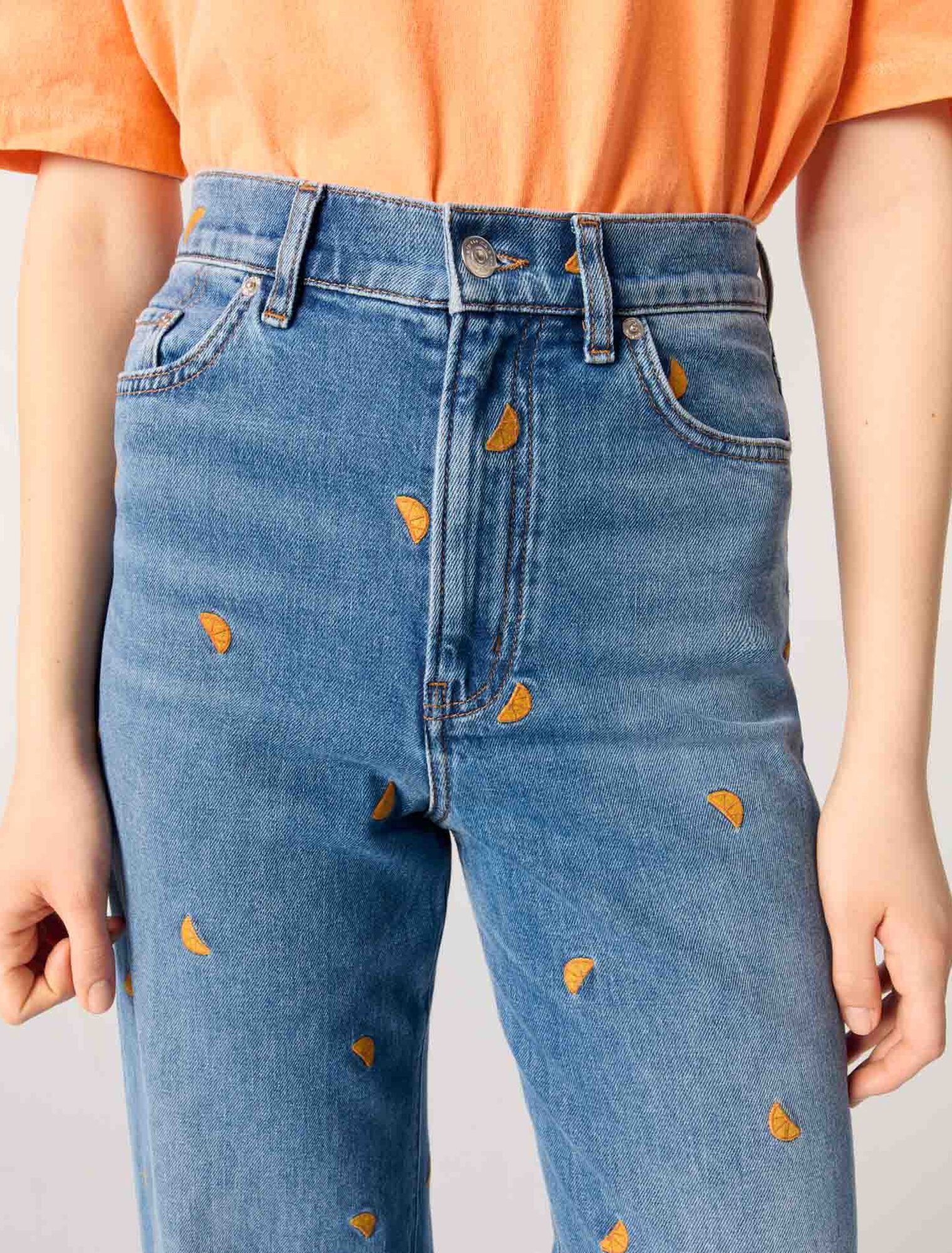 Embroidered jeans