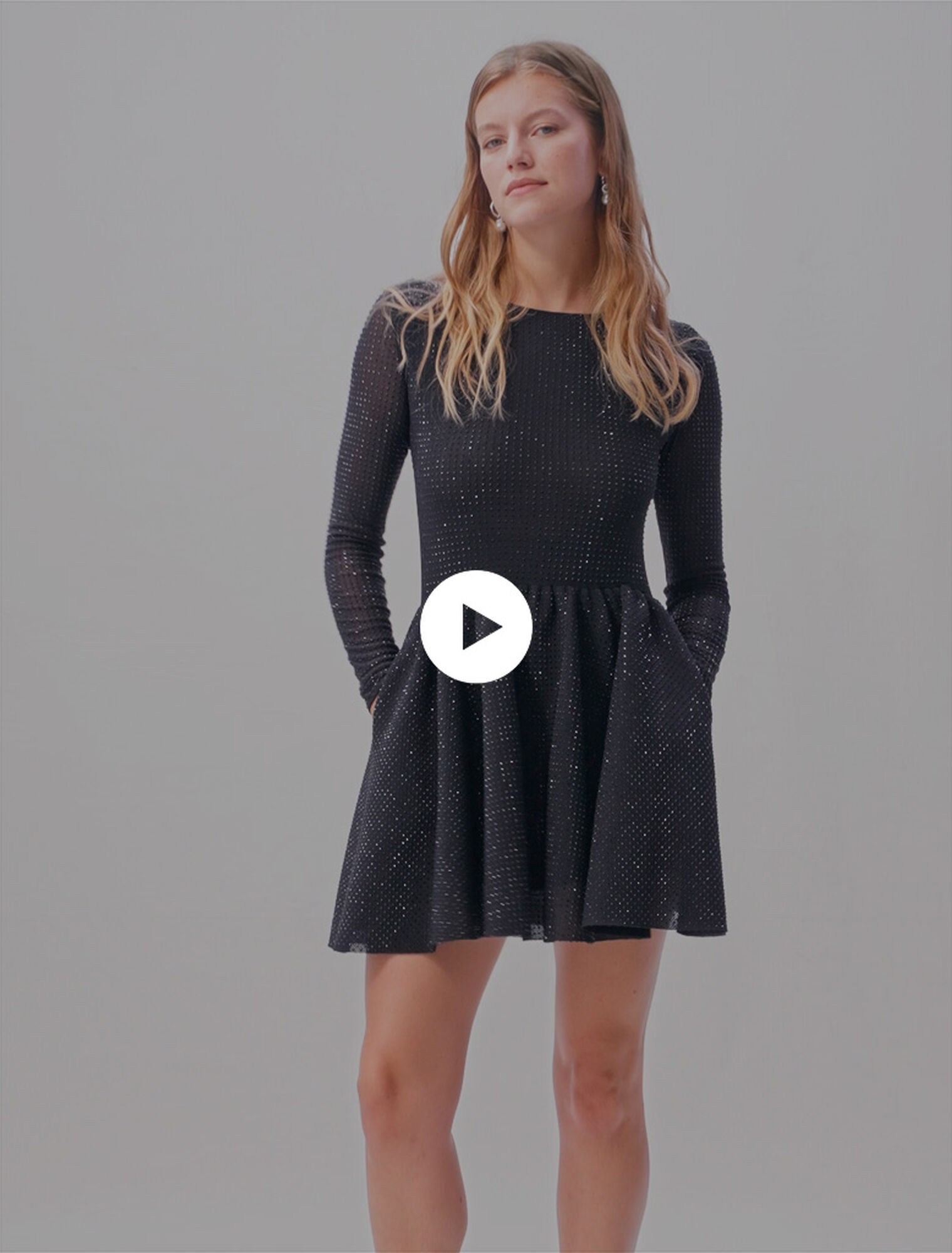 Rhinestone mini dress