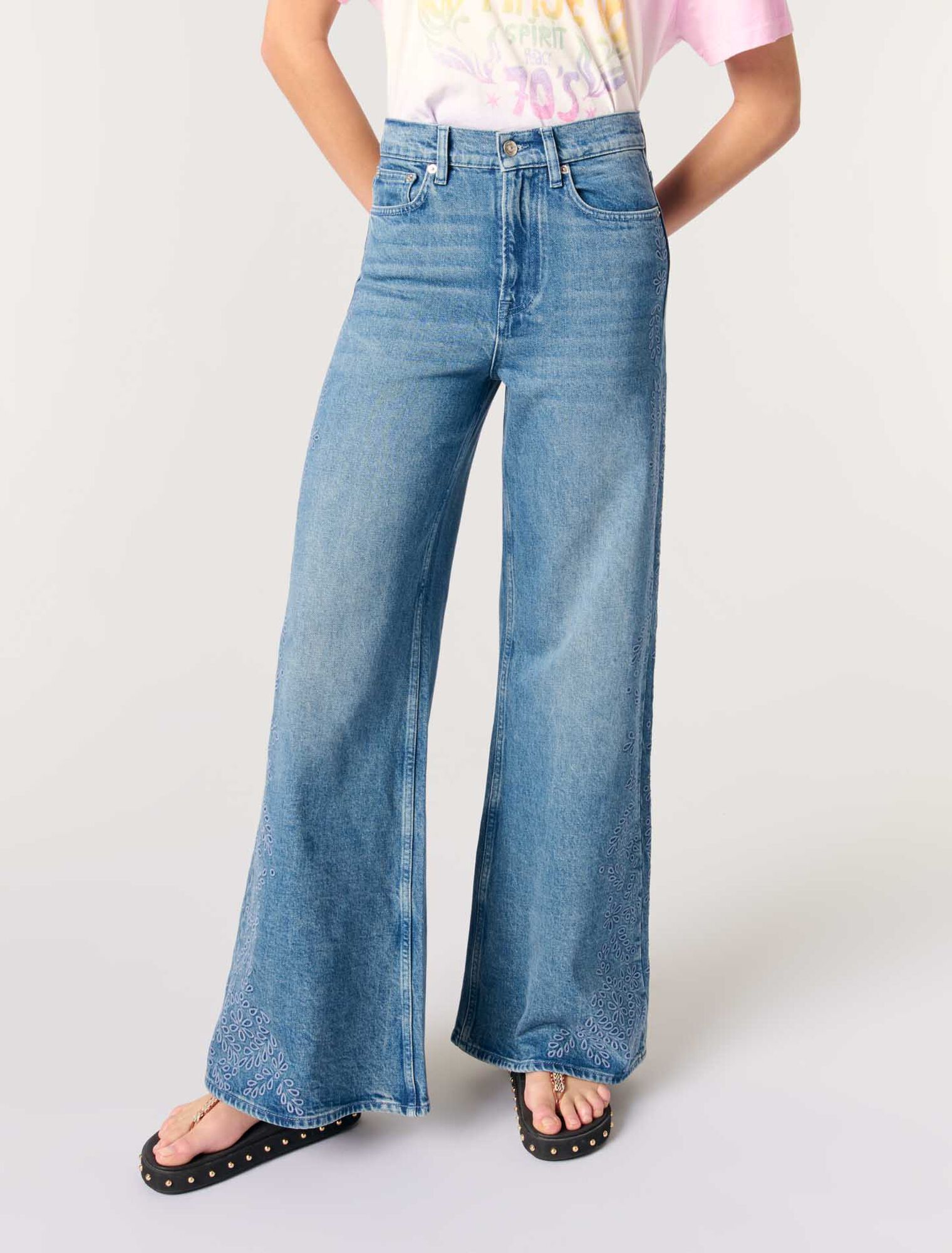 Embroidered jeans