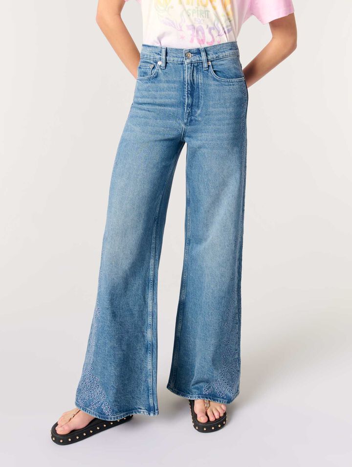 Embroidered jeans