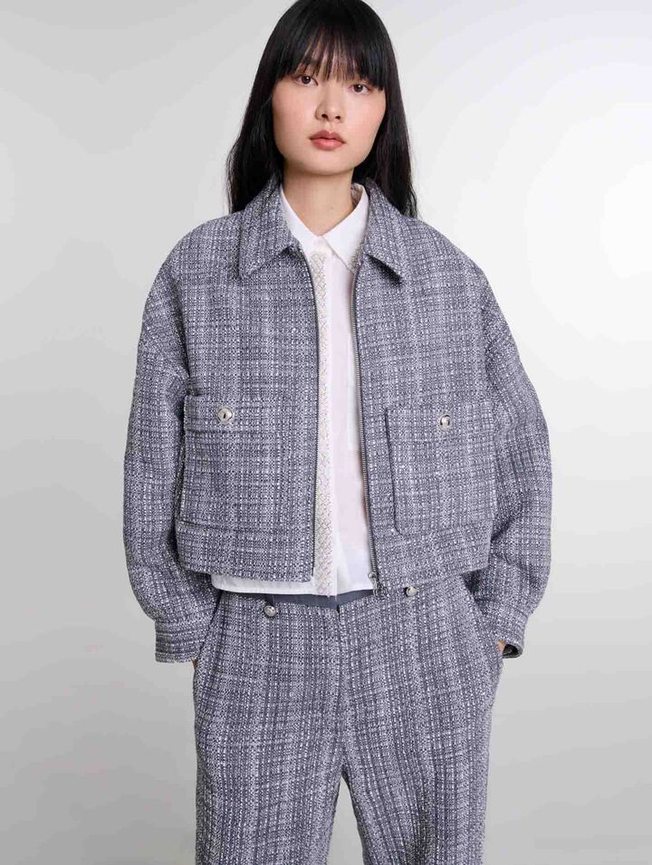 Short tweed jacket