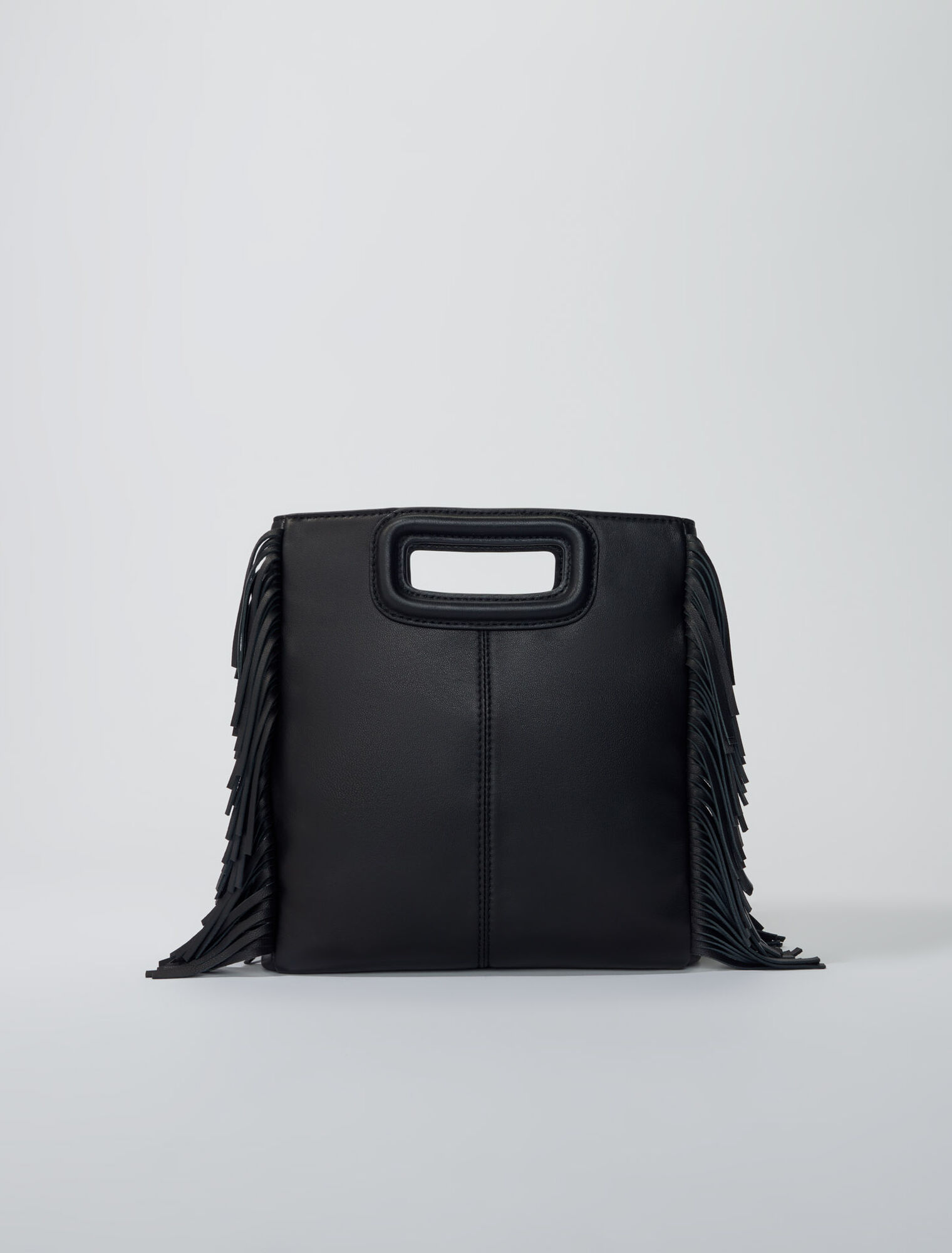 M bag in studded, quilted leather