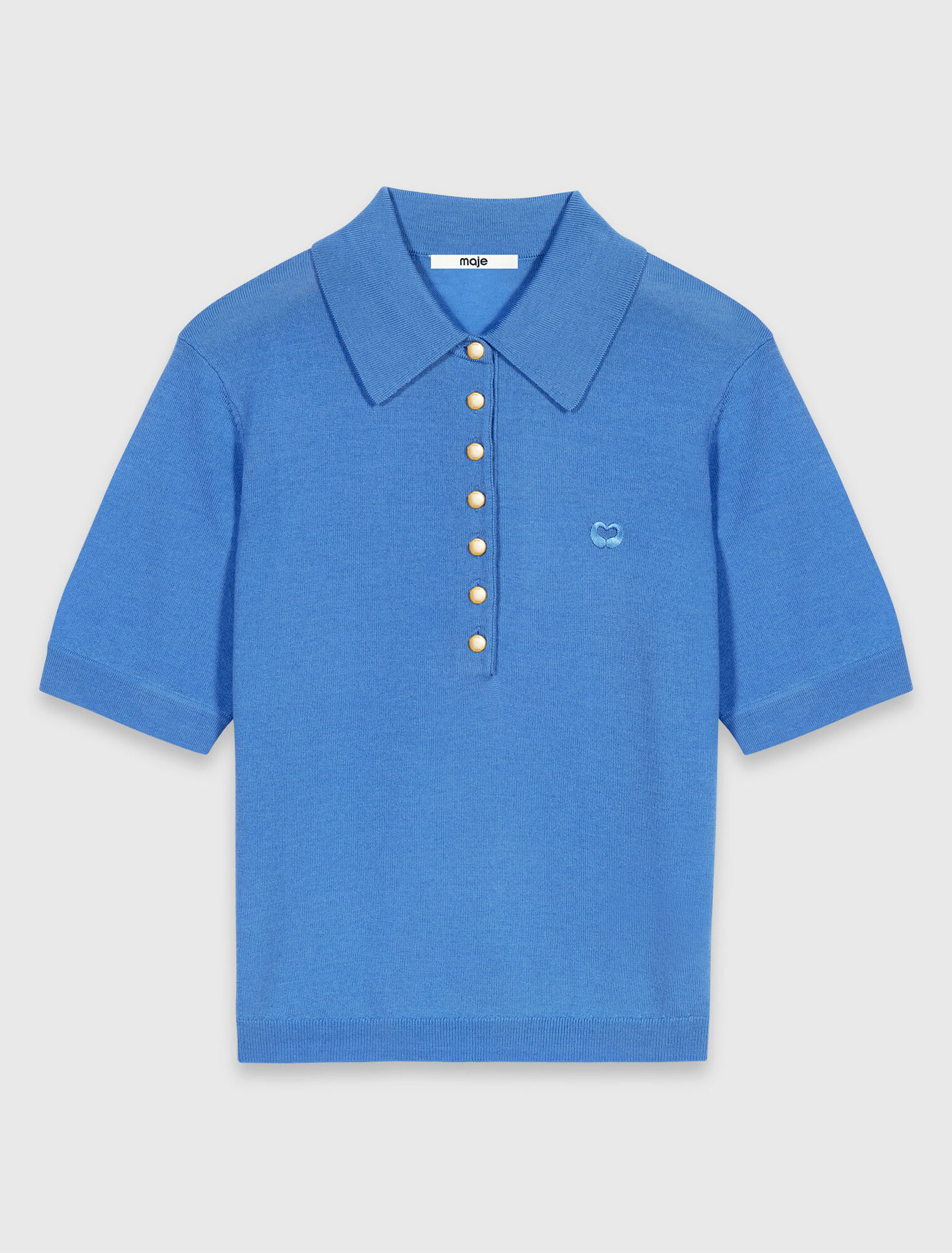 Polo collar jumper