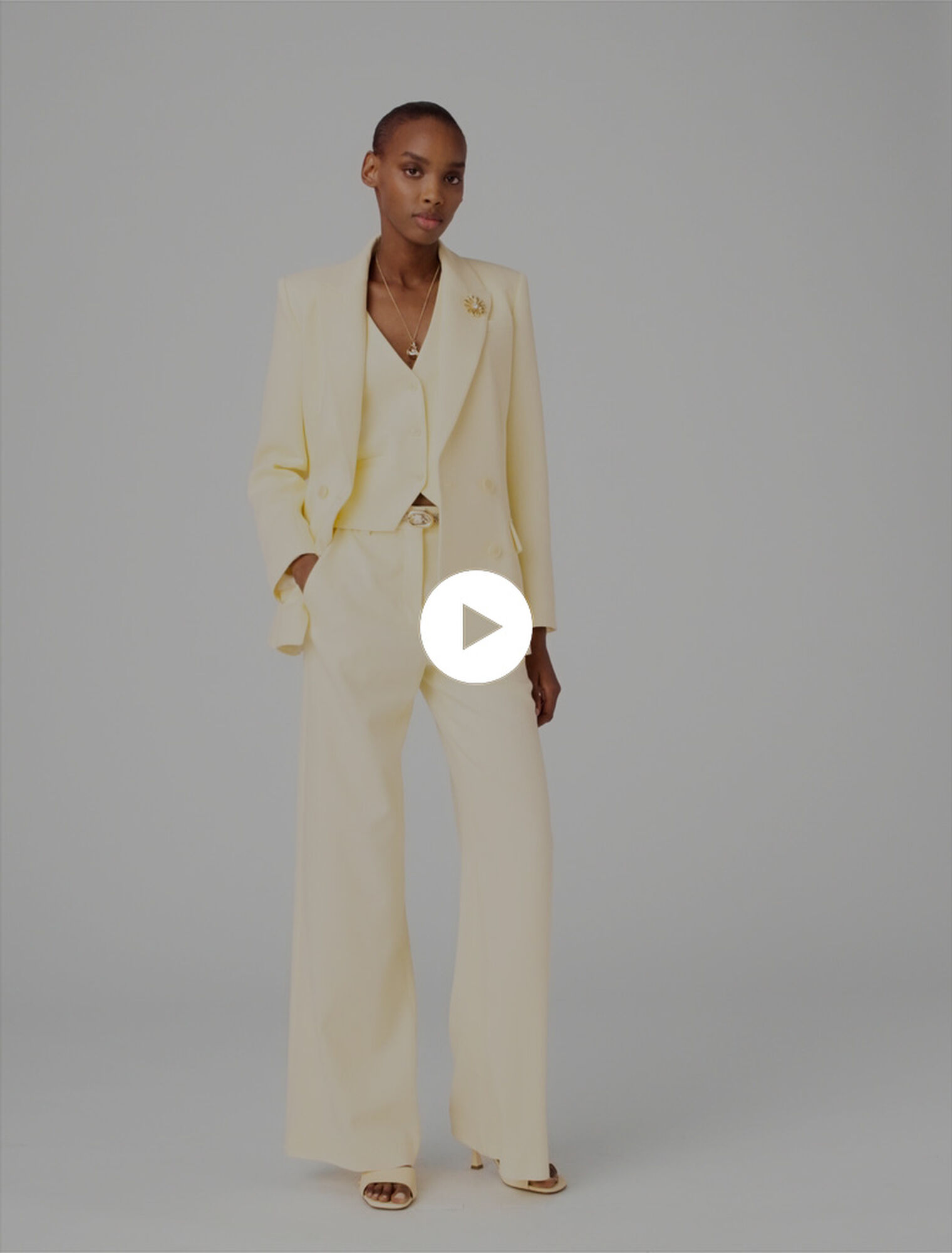 Double-breasted suit jacket