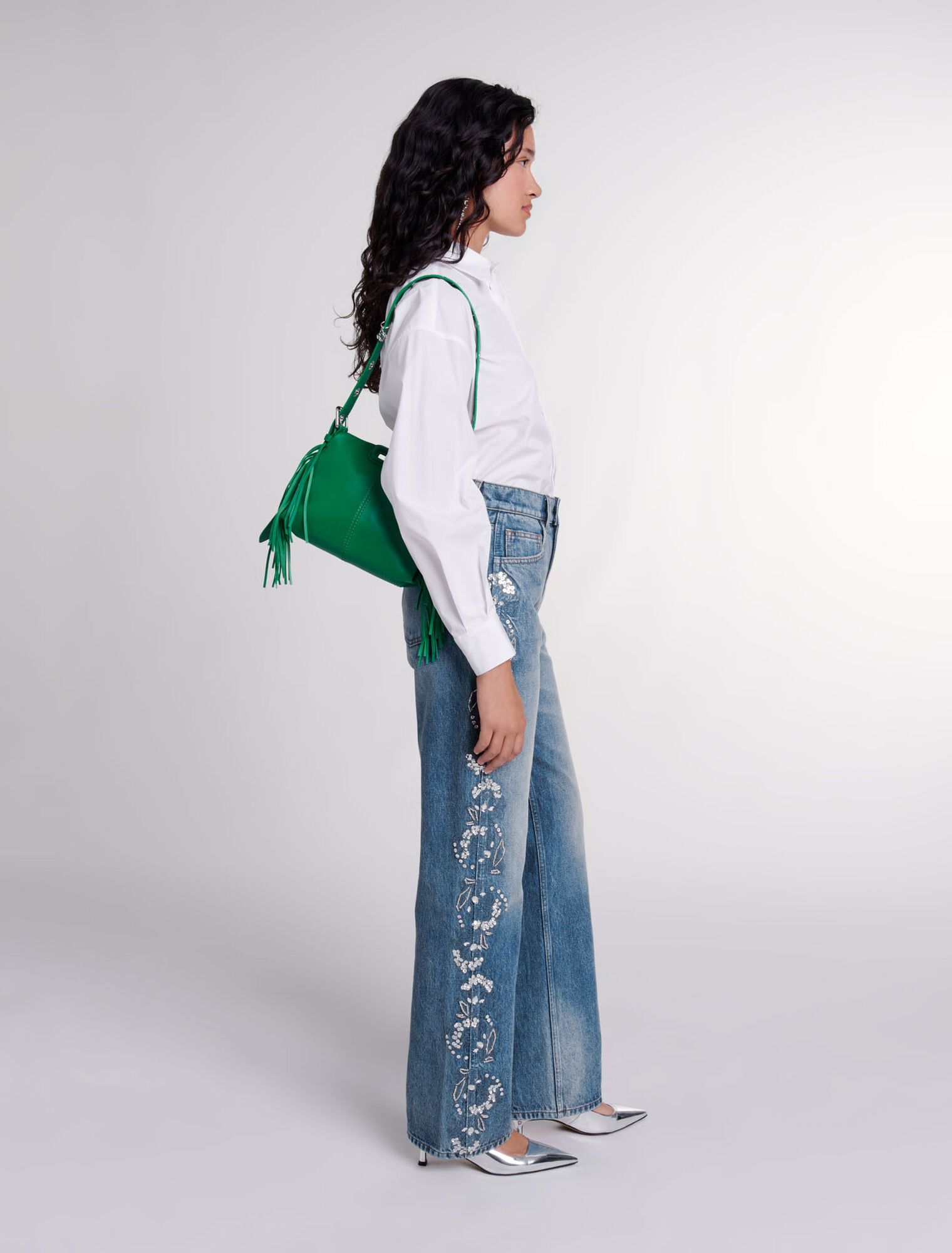 Embroidered jeans 