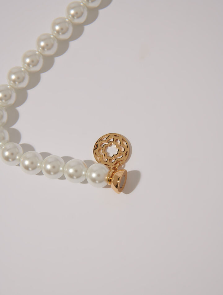 Mixed pearl choker necklace
