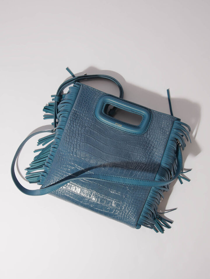 Mock croc M bag