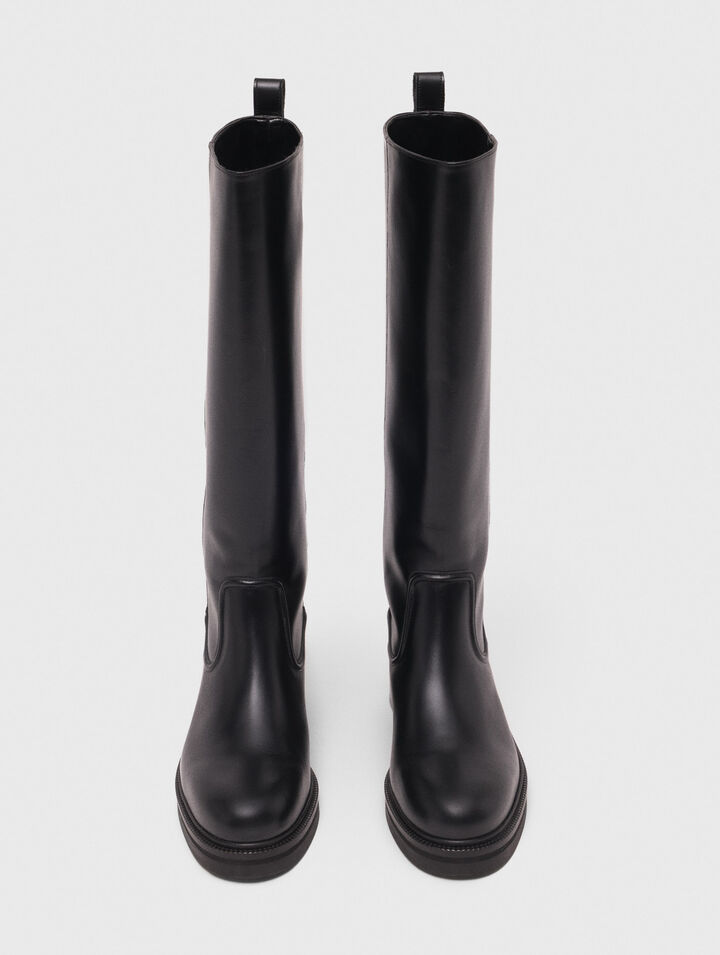 Leather boots